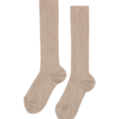 Basic Rib Knee High Socks - Brown