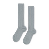 Basic Rib Knee High Socks - Dry green