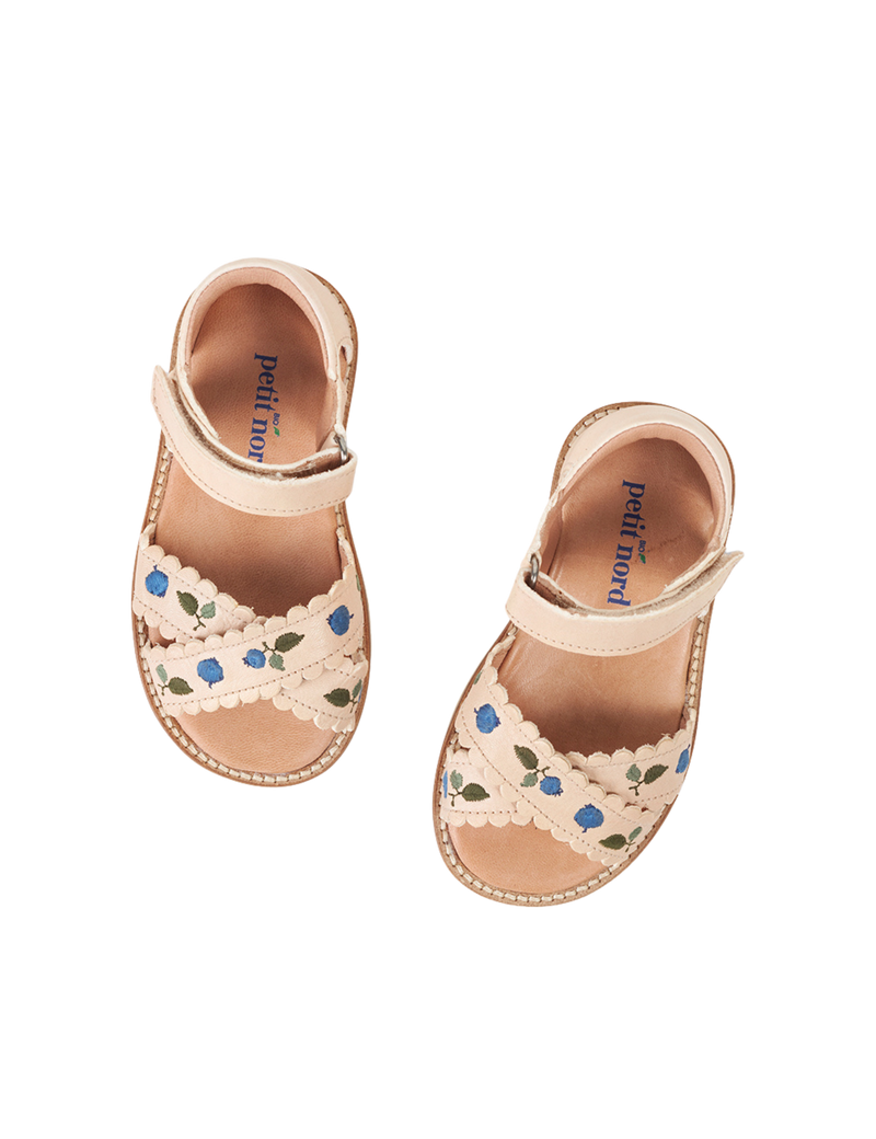 Petit Nord Blueberry Crossover Sandal Sandals Cream 052