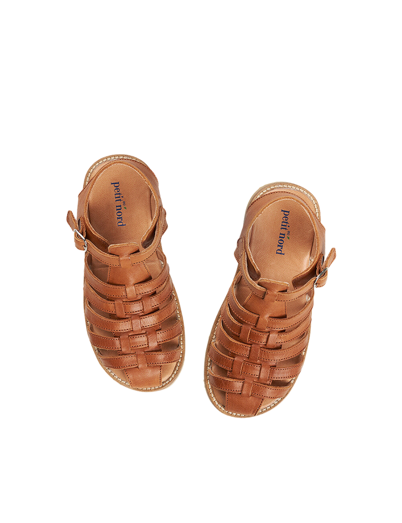 Petit Nord Braided Sandal Sandals Cognac 002