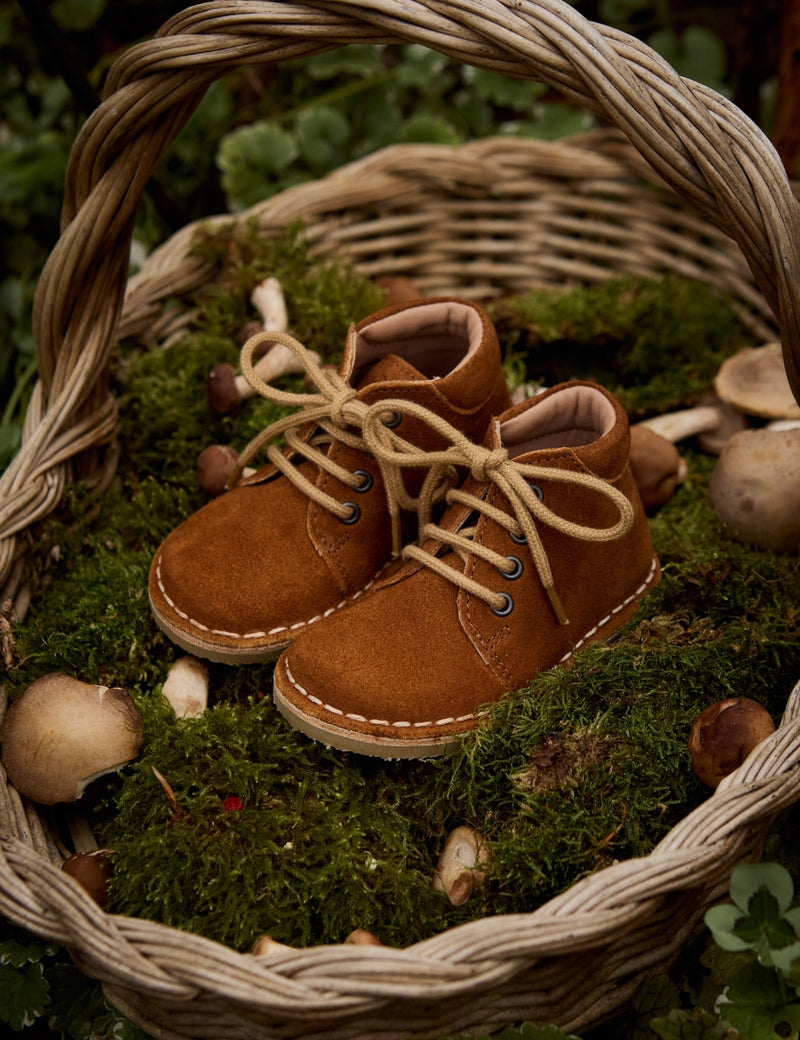 Petit Nord Classic Boot Low Boot Shoes Chestnut Suede 155