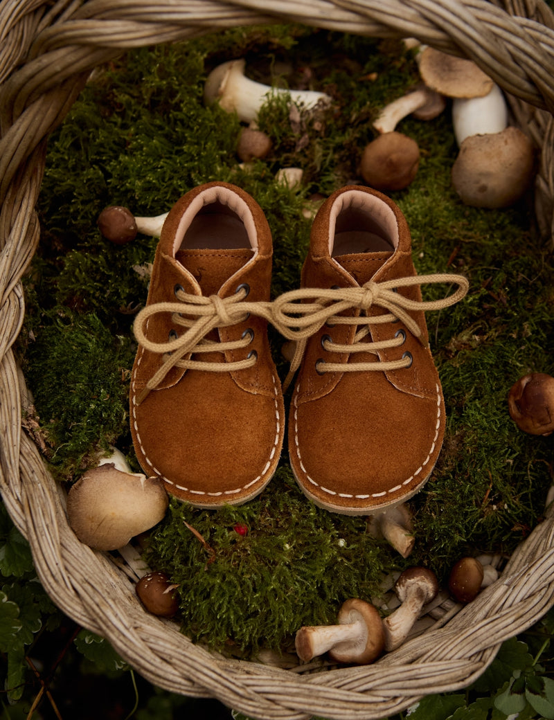 Petit Nord Classic Boot Low Boot Shoes Chestnut Suede 155