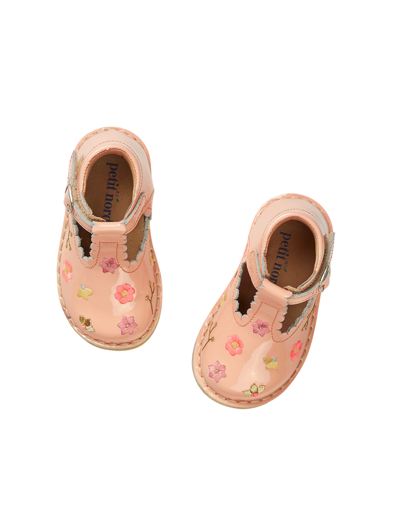 Petit Nord Flower Pop T-Bar Scallop T-bars and Ballerinas Blush 084