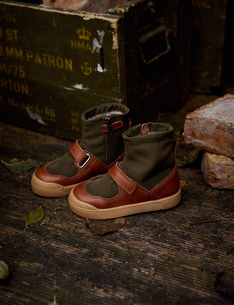 Petit Nord Loke Nylon Boot Winter Boots Cognac 002