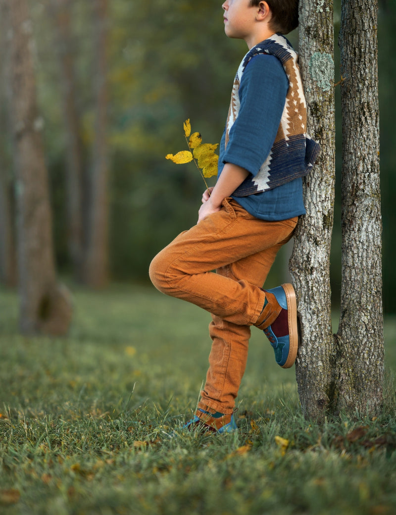 Petit Nord Mountain Sneaker velcro Sneakers Teal 151