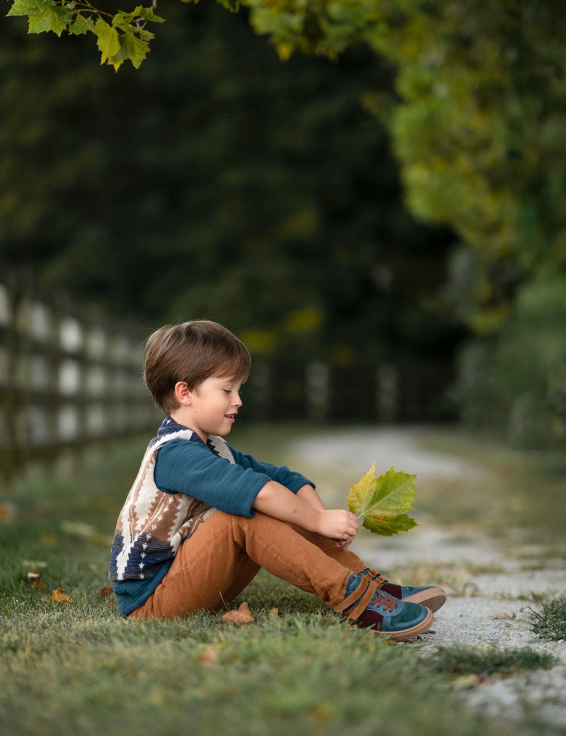 Petit Nord Mountain Sneaker velcro Sneakers Teal 151