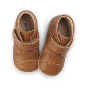 Shoe with Velcro - Cognac