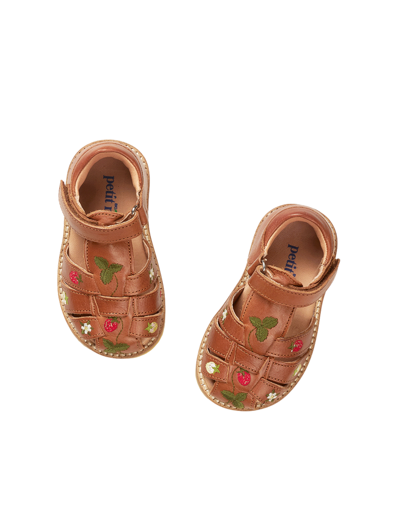 Petit Nord Wild Strawberries Classic sandal Sandals Cognac 002