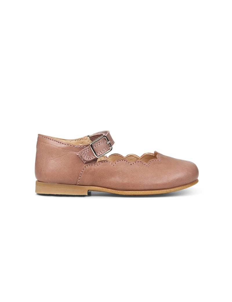 Petit Nord Scallop Mary Jane T-bars and Ballerinas Old rose 020